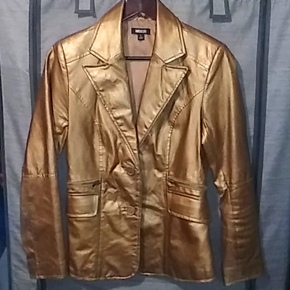 Real Peacock Leather in GOLD!